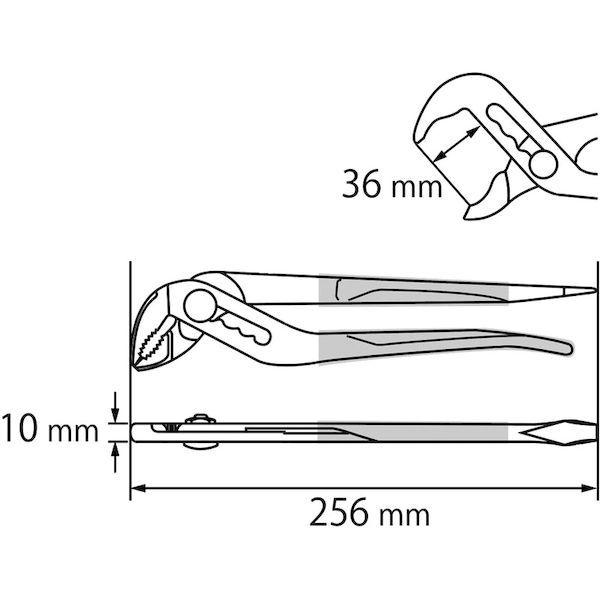 あすつく対応 「直送」 ロブテックス LOBSTER WP250D V ウォーターポンププライヤー アンギラススケルトン バイオレット ２５０ｍｍ WP250DV バイオレット エビ |  | 01