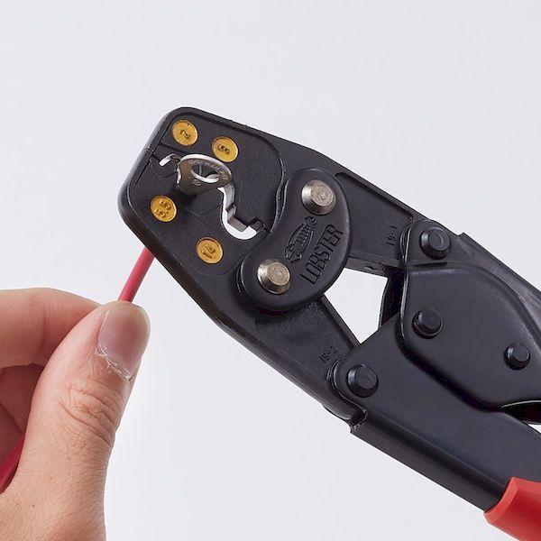 あすつく対応 「直送」 ロブテックス LOBSTER AK19A 裸圧着端子用圧着工具 使用範囲２・５．５・８・１４ 裸圧着端子用裸圧着端子用圧着工具 使用範囲２・５．５ |  | 05