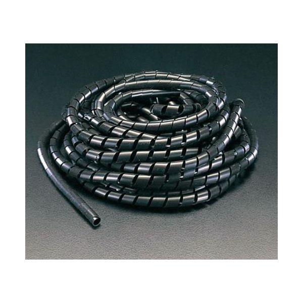 エスコ EA944BX-20 20mmx10m黒スパイラルチューブ EA944BX20【キャンセル不可】 | 