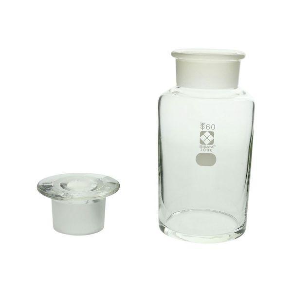 4-5031-06 共通摺合わせ広口試薬瓶白色１０００ｍｌ 4503106_2