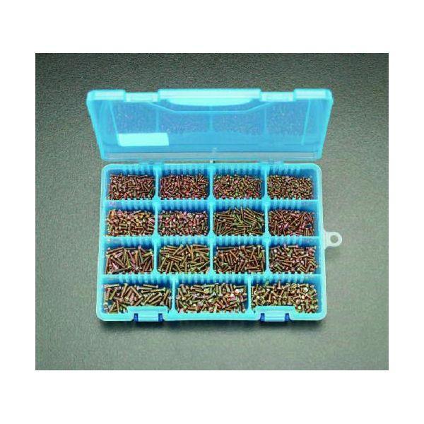 エスコ EA949AF-2 M2・M2.6・M3鉄クロームメッキなベ小ねじセット EA949AF2【キャンセル不可】 | 