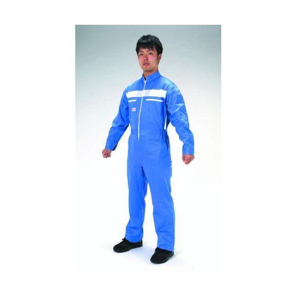【個人宅配送不可】直送 代引不可 エスコ EA996AA-83 LL夏用・継ぎ服青 EA996AA83【キャンセル不可】 | 