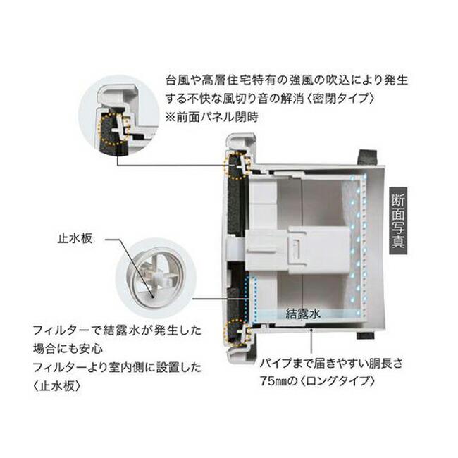 在庫 ナスタ（NASTA) KS-8641PR3-SG プッシュ式レジスター断熱密閉型【網付】 φ150 KS8641PR3SG あすつく対応 |  | 06