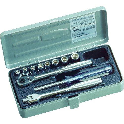 あすつく対応 「直送」 前田金属工業 ＴＯＮＥ 1850 ソケットレンチセット １２ｐｃｓ 差込角６．３５ｍｍ 369-4500 トネ インチ 1S | TONE