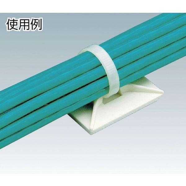 あすつく対応 「直送」 パンドウィットコーポレーション ABM100AD マウントベース ゴム系粘着テープ付き 白 ５００個入 | ブランド登録なし | 03