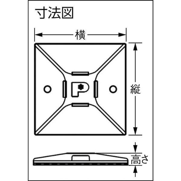 あすつく対応 「直送」 パンドウィットコーポレーション ABM112S6D マウントベース Ｍ３ねじ止め 白 ５００個入 | ブランド登録なし | 05