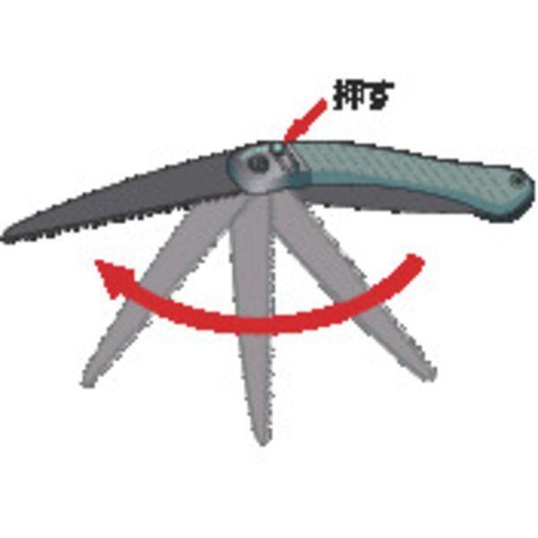 あすつく対応 「直送」 バーコ 396LAP 折込式一体型剪定鋸 ３９６ラップランダー 刃長１９０ｍｍ 354-1355 | BAHCO | 02