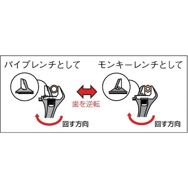 あすつく対応 「直送」 バーコ 9031P パイプレンチ兼用大口モンキーレンチ 最大口開き３９ｍｍ ブラック仕上げ 411-1460 |  | 01