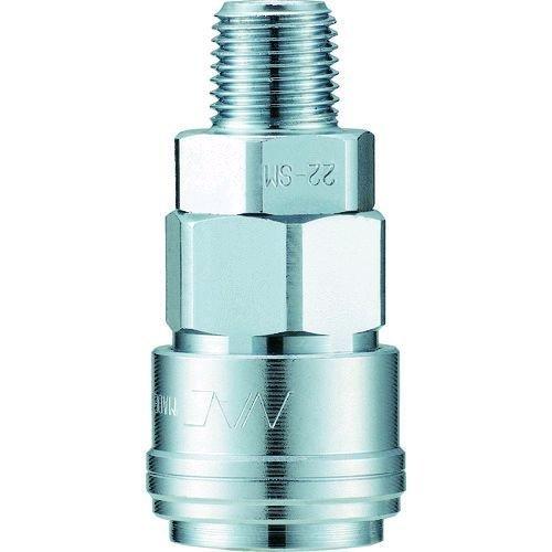 あすつく対応 「直送」 長堀工業 ナック CAT22SM ワンタッチカップリング ＡＴ型 鉄スリーブ メネジ取付用 Ｒｃ１／４ 364-3735 | 