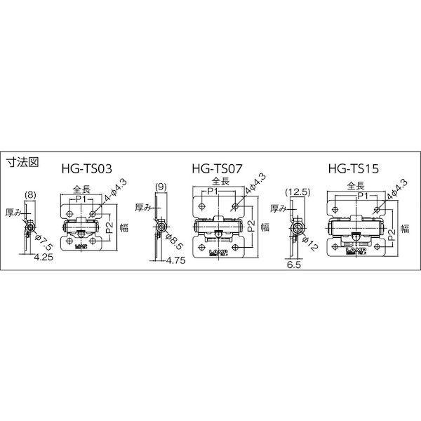 あすつく対応 「直送」 スガツネ工業 ＬＡＭＰ HGTS15 １７００１８５０３ ＨＧ−ＴＳ１５トルクヒンジ 380-2337 |  | 03