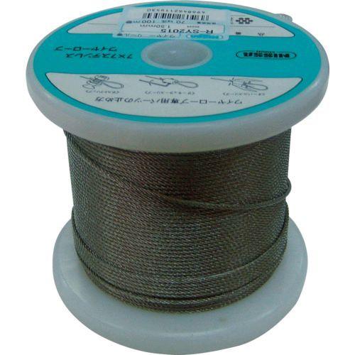 あすつく対応 「直送」 ニッサチェイン ニッサチェイン TSY30100 ステンレスワイヤーロープ 3．0mm×100m 360-5779 | 