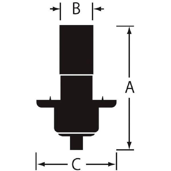 あすつく対応 「直送」 ニッサチェイン ニッサチェイン Y231 ディスプレイパーツ天井固定 ＰＹＰ−１５Ｆ−１１ １個＝１ＰＫ 389-2620 |  | 01