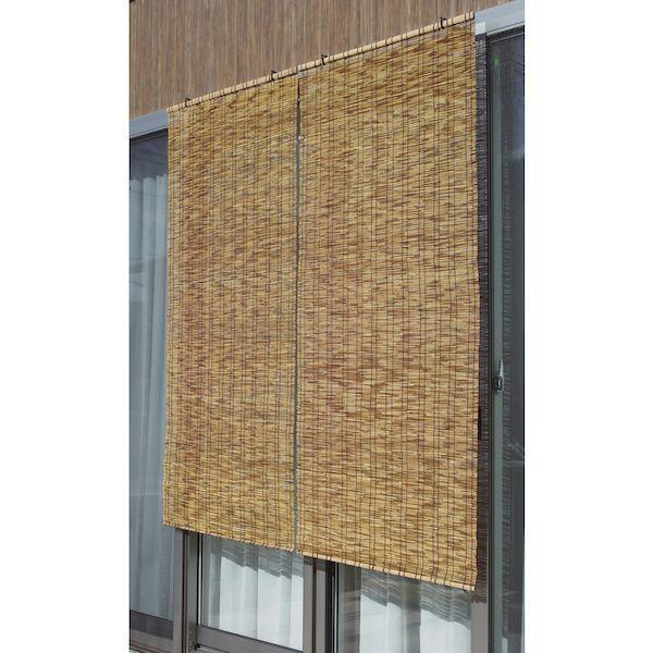 ワタナベ工業 FB7490 高級天然すだれ ふる里 小窓用 ブラウン 440-7393 |  | 01