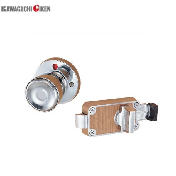 川口技研  4971771030830  ホームシリーズ　ホーム表示錠（I型）外開き用　トイレ用（片ノブ）　バックセット５３mm　仕上：クロームメッキ | 