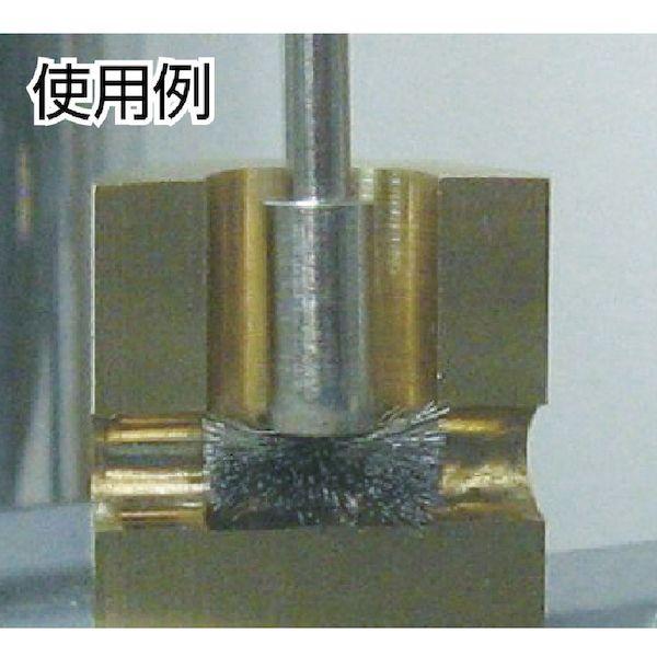 あすつく対応 「直送」 トラスコ中山（ＴＲＵＳＣＯ） ＴＲＵＳＣＯ 103F2 フラワー型ブラシ 硬鋼線 線径0．1X外径10X筒径5X軸径3 415 |  | 01