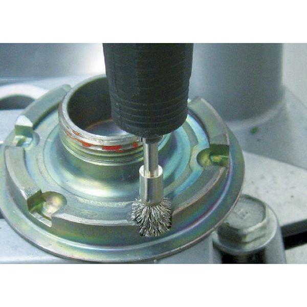 あすつく対応 「直送」 トラスコ中山（ＴＲＵＳＣＯ） ＴＲＵＳＣＯ 153K3 傘型ブラシ 真鍮 線径0．1X外径15X筒径8X軸径3 415-257 |  | 01