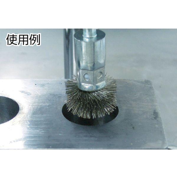 あすつく対応 「直送」 トラスコ中山（ＴＲＵＳＣＯ） ＴＲＵＳＣＯ 20SKH6 傘型ステンレスブラシ 半円型 Φ20 402-6934 |  | 01