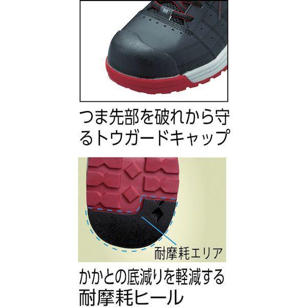 ミドリ安全 ミドリ安全 MPN902BKR25.5 トウガード付 ワイド樹脂先芯入りスニーカー MPN−902 25．5 405-9018 | ミドリ安全 | 03