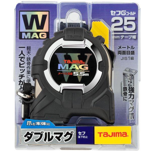在庫 TJMデザイン タジマ CWM3S2555 セフG3ゴールドダブルマグ25−5．5m メートル目盛 377-1393 コンベックス あすつく対応 |  | 01