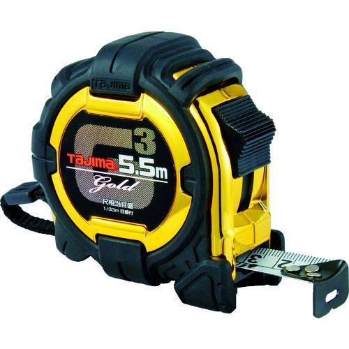 あすつく対応 「直送」 TJMデザイン タジマ G3GL2555SBL コンベックス Ｇ３ゴールドロックー２５ ５．５ｍ 尺相当目盛 377-1491 | 