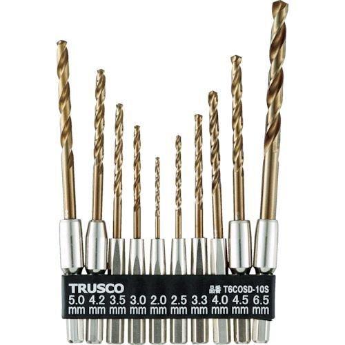 トラスコ中山 TRUSCO T6COSD10S 六角軸コバルトドリル 10本組 T6COSD-10S | 