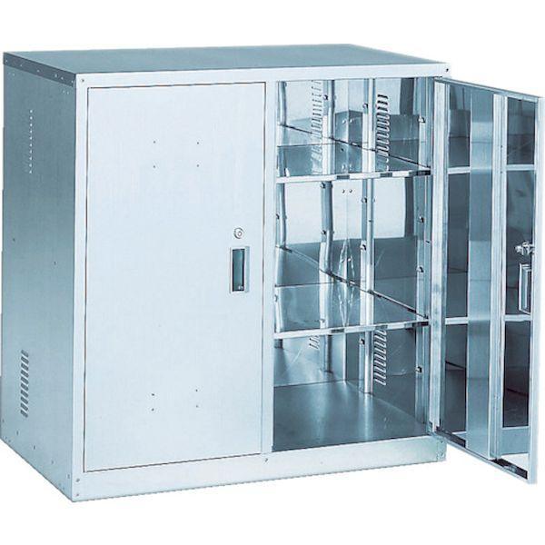 【個数：1個】ＴＲＵＳＣＯ TK-1HN 直送 代引不可 耐震薬品庫 両開型 900X500XH900 TK1HN | 