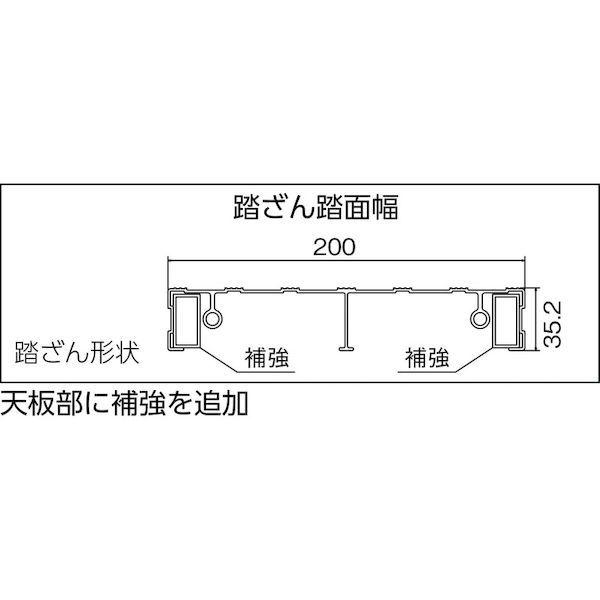 【個数：1個】 トラスコ中山 TRUSCO TSF153BK 作業用踏台 アルミ製・高強度タイプ 1段 ブラック |  | 03