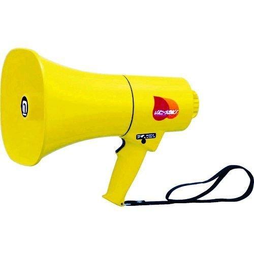 ノボル電機製作所 ノボル TS714 レイニーメガホン１５Ｗ 防水仕様 ホイッスル音付き 電池別売 | 