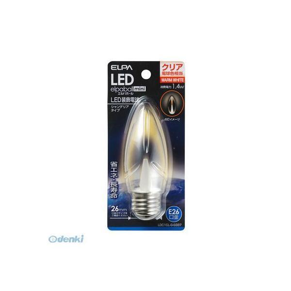 朝日電器 ELPA LDC1CL-G-G337 ＬＥＤ電球シャンデリアＥ２６ LDC1CLGG337 LED装飾電球 クリア電球色 | 
