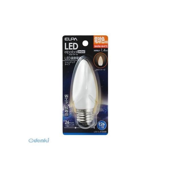 朝日電器 ELPA LDC1L-G-G332 ＬＥＤ電球シャンデリアＥ２６ LDC1LGG332 LED装飾電球 電球色 | 