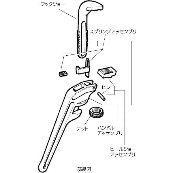 あすつく対応 「直送」 リジッド RIDGID 31075 E-18 エンドパイプレンチ Ridge Tool Company tr-4232968 |  | 02