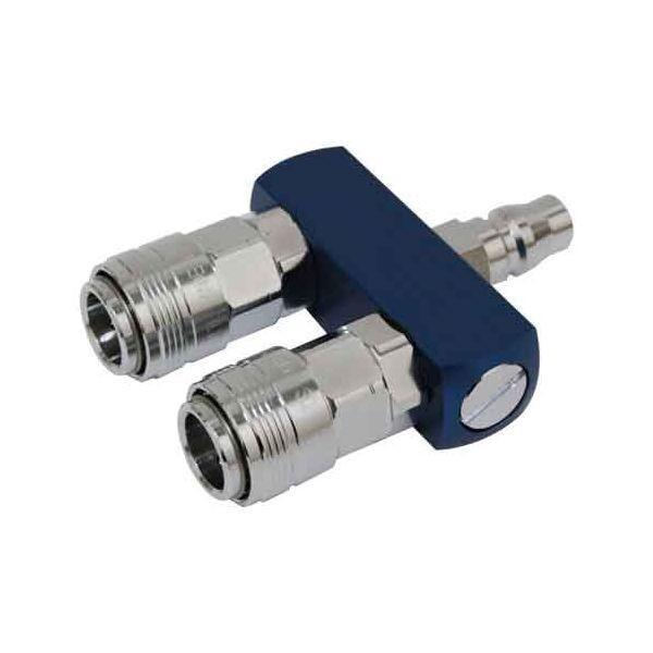 4977292424950 ツインソケット S-PO-1 SK11 藤原産業 アルマイトブルー DS LITEツインソケット | 