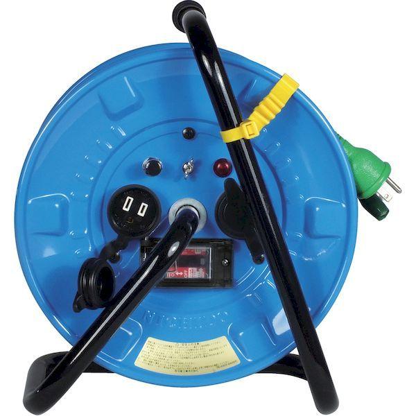 あすつく対応 「直送」 日動工業 SDWEK2210W 電工ドラム 防雨防塵型ＬＥＤライトリール 照明付ドラム 過負荷漏電保護兼用 ２０ｍ 486-6 | 日動工業 | 02