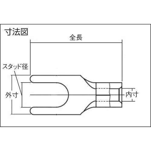 あすつく対応 「直送」 ＪＳＴ 0.52A 角先開形端子 ０．５−２Ａ １００個入 |  | 02