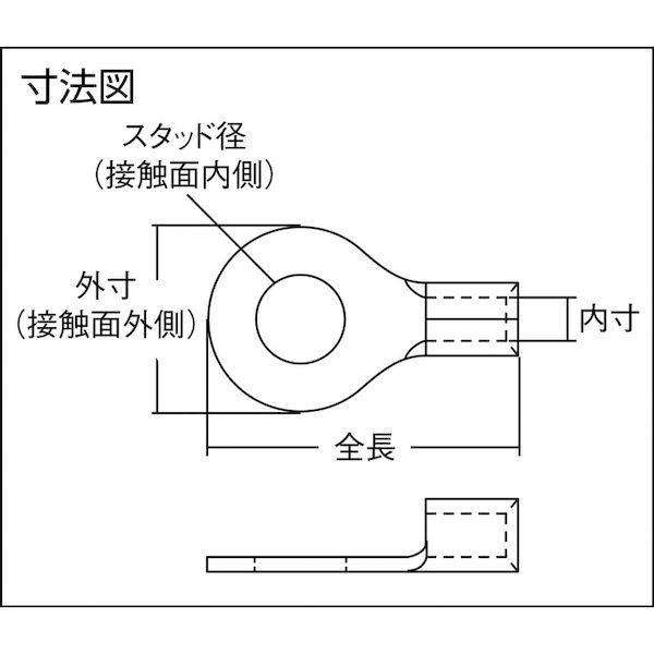 ＪＳＴ 1.25M4 丸型端子 １．２５−Ｍ４ １袋 箱 ＝１００個入 | ブランド登録なし | 01