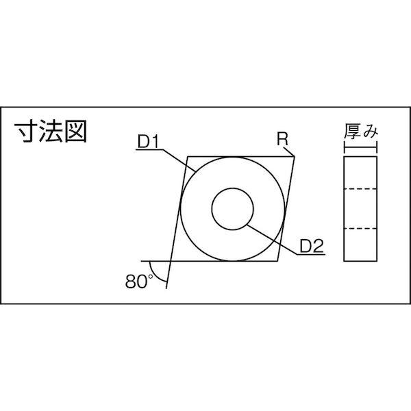 あすつく対応 「直送」 三和  12S8004BL1 切削工具 ハイスチップ 四角８０° Ｌブレーカー１ 【10個入】 | ブランド登録なし | 01