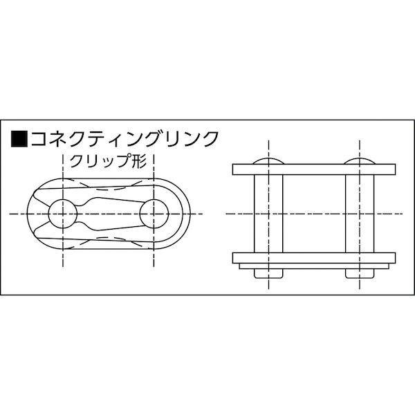 あすつく対応 「直送」 日立  40FSTSCL ルーブシュローラチエン継手（コネクティングリンク） | 日立 | 01
