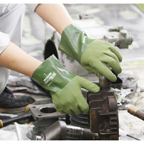 あすつく対応 「直送」 トワロン  965L まとめ買い ニトリルゴム手袋 耐油ハード Ｌ １０双入 |  | 07