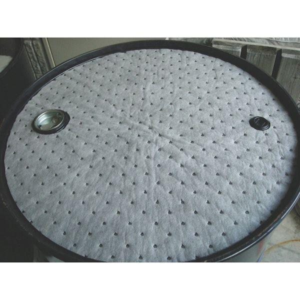 【個数：1個】ＪＯＨＮＡＮ AD550 吸収材 シートタイプ 油吸収材 ドラム缶用マット ２５枚入 油吸収量２０Ｌ |  | 02