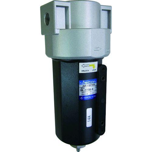 あすつく対応 「直送」 日本精器  BN27T5H10 エアフィルタ１０Ａ中圧タイプ BN-27T5H-10 | 