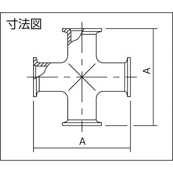 あすつく対応 「直送」 エドワーズ C10511422 真空ポンプ用クロス ＮＷ１０ |  | 01