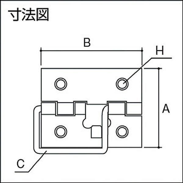 あすつく対応 「直送」 ＳＴＲＯＮＧ  CKNSU60 ストロング丁番掛金　ステンレス　Ｎ型６０ｍｍ |  | 01