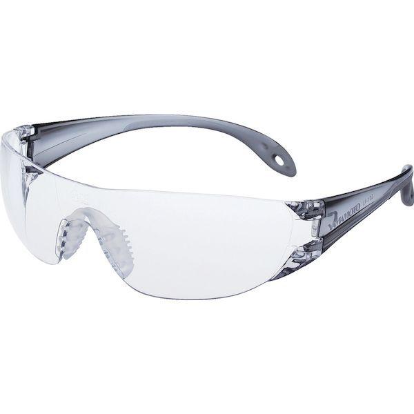 あすつく対応 「直送」 スワン  LF102 　一眼型セーフティグラス レンズ色クリア テンプルカラーライトスモークＪＩＳ規格品 |  | 01