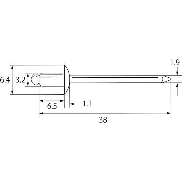 あすつく対応 「直送」 エビ NA42EB ブラインドリベット アルミ／アルミ製 ４−２ ３００本入 エコＢＯＸ ロブテックス エコBOX NA4-2EB |  | 01