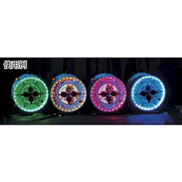 あすつく対応 「直送」 日動  NPWLEK33R 電工ドラム 防雨型ＬＥＤラインドラム 赤 過負荷漏電保護兼用 ３０ｍ NPWL-EK33-R 日動工業 30m | 日動工業 | 02