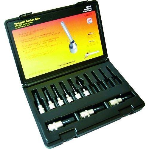 あすつく対応 「直送」 ボンダス PHX9MS2C ヘキサゴンソケットセット プロホールドＨＥＸ 六角 ソケットビット ビット全長５０ｍｍ ９本組 ４−１７ｍｍ S-2C B