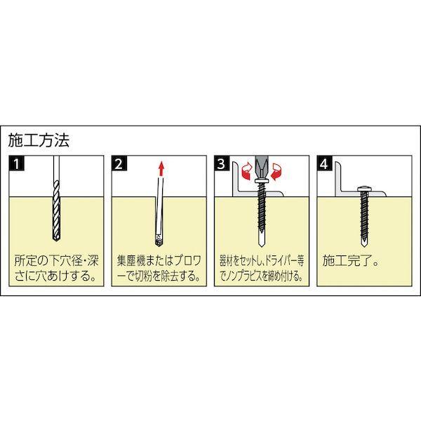 ユニカ PWS432MP プラグレスアンカー ノンプラビス ステンレス 座付ナベ頭 Ｂドリルナシ ミニパック ＰＷＳ−４３２ＭＰ １０本 |  | 01