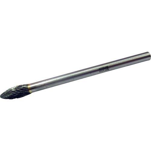 あすつく対応 「直送」 スーパー  SB51C01M 超硬バー ミドルシャンク シャンク長：８０ｍｍ ロー付タイプ 楕円型 ダブルカット 刃径：８．０ロー付タイプ 楕円型 | 