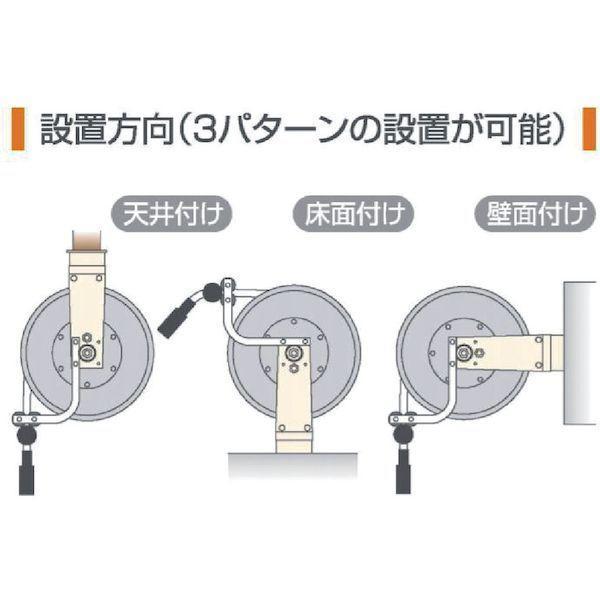 【個数：1個】 ＴＲＩＥＮＳ SHR40P エアーホースリール　内径１１ｍｍ×１５ｍ |  | 01