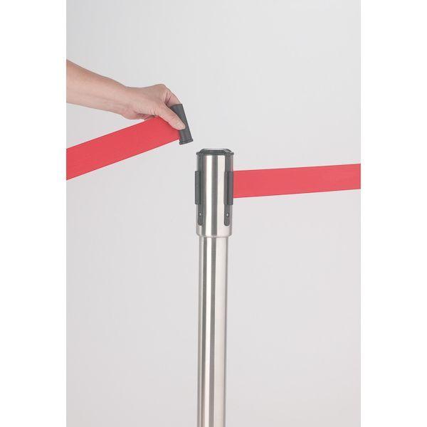 テラモト  SU6605002 ベルトパーテーションスタンドＤ（ステン）ベルト赤 ステンレス |  | 07